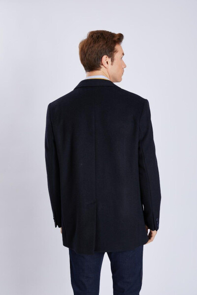 Classic baby collar, cashmere men's coat. - 5