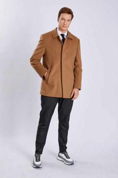 Classic baby collar, cashmere men's coat. K1VV1001 - 2