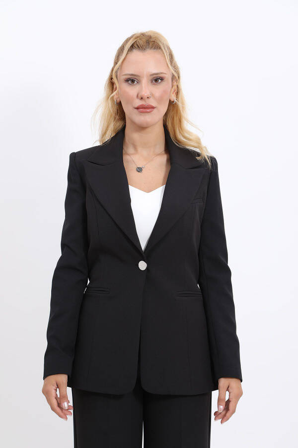 Classic Collared Jacket - Black - 13