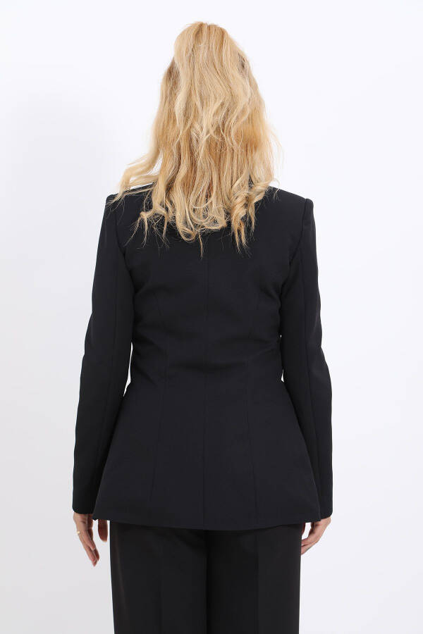 Classic Collared Jacket - Black - 15