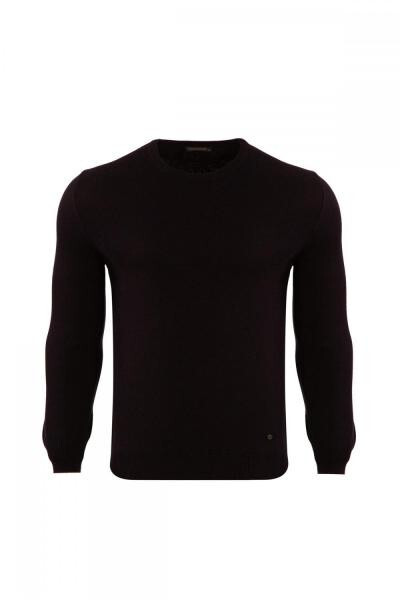 Classic Fit Basic Crew Neck Sweater - 3