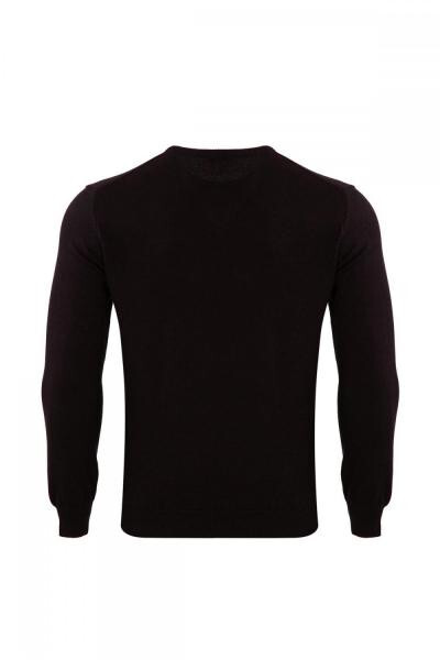 Classic Fit Basic Crew Neck Sweater - 4