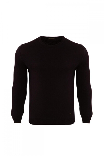 Classic Fit Basic Crew Neck Sweater - 1