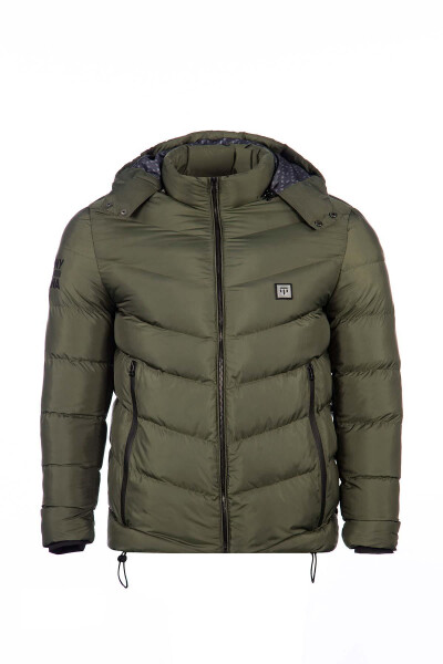 Classic Fit Hooded Puffer Jacket - 1