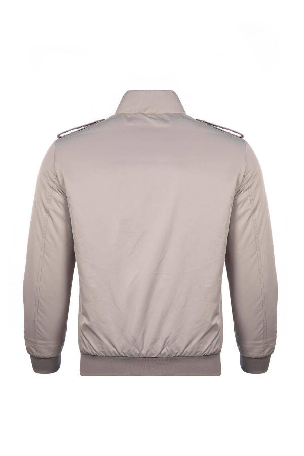 Classic Fit Stand Collar Pocket Detail Jacket - 7