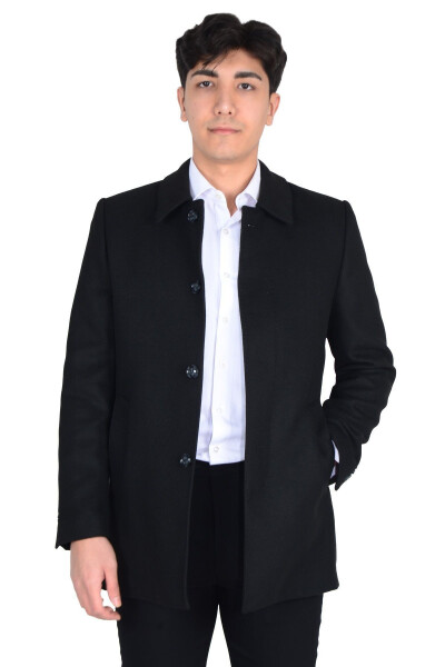 Classic men's cashmere coat - 17