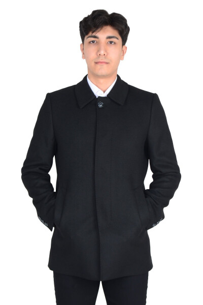 Classic men's cashmere coat - 24