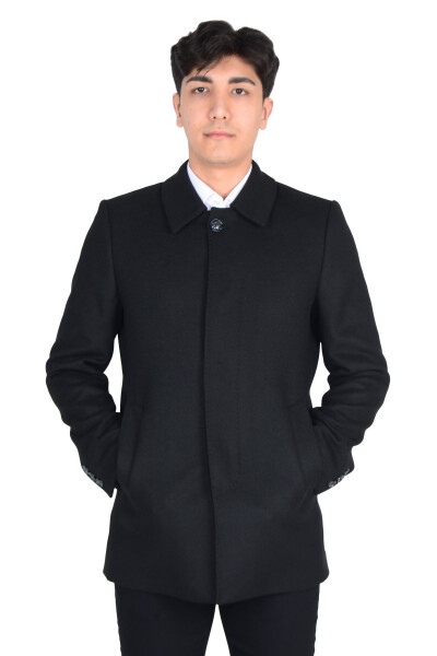 Classic men's cashmere coat - 15