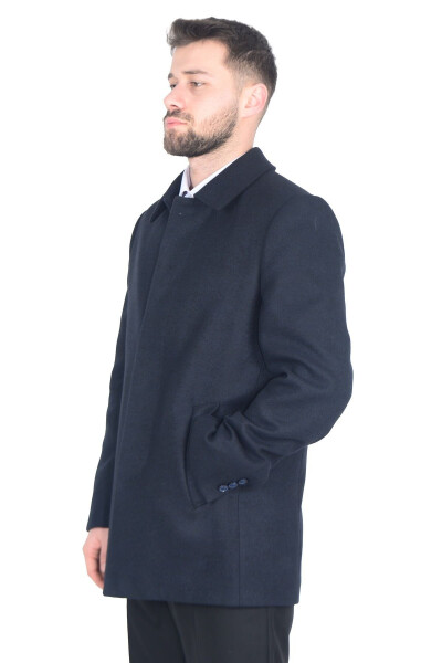 Classic men's cashmere coat - 12