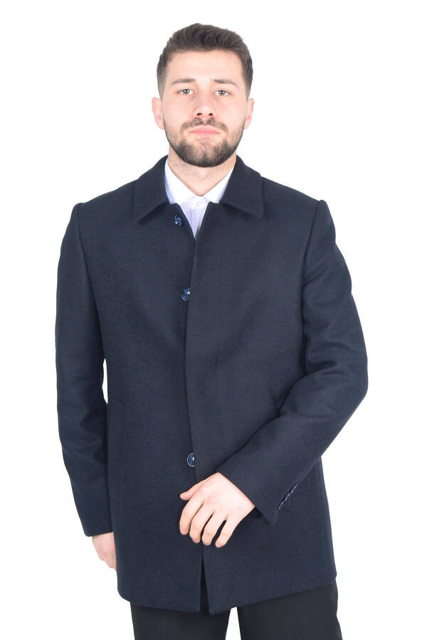 Classic men's cashmere coat - 8