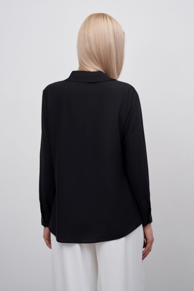 Classic Plain Shirt - Black - 13