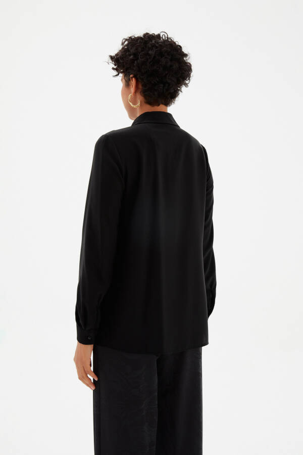 Classic Plain Shirt - Black - 19