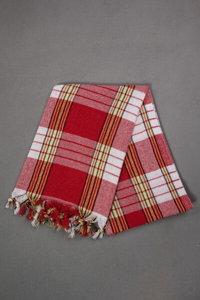 Classic Red Turkish Towel 80x170 Cm - 10