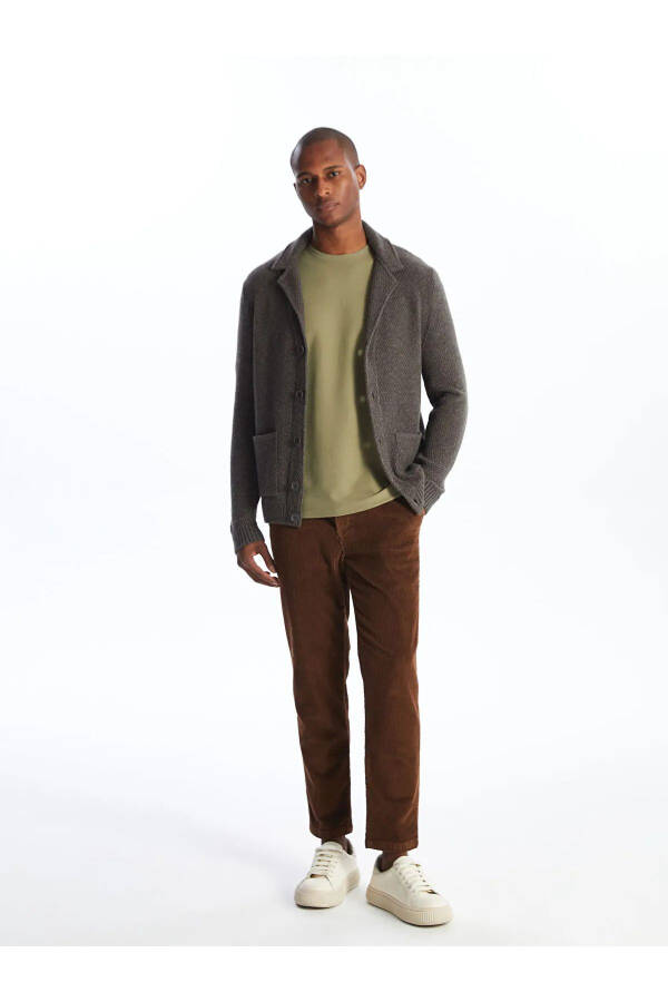 Classic standard fit men's knitted cardigan - 3