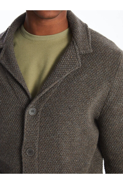 Classic standard fit men's knitted cardigan - 5