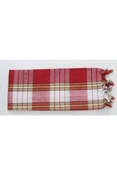 Classic Turkish Bath Towel, 100% Cotton, 80x180 Cm. - Red - 8