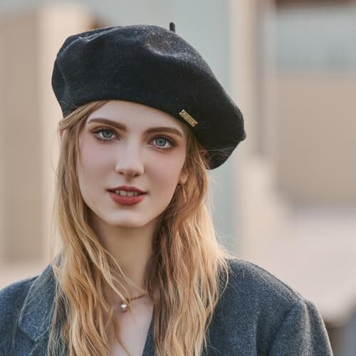 Classic Wool Berets for Women, Stylish French Beret Hats for Women Girls Lady Painters Hat - 7