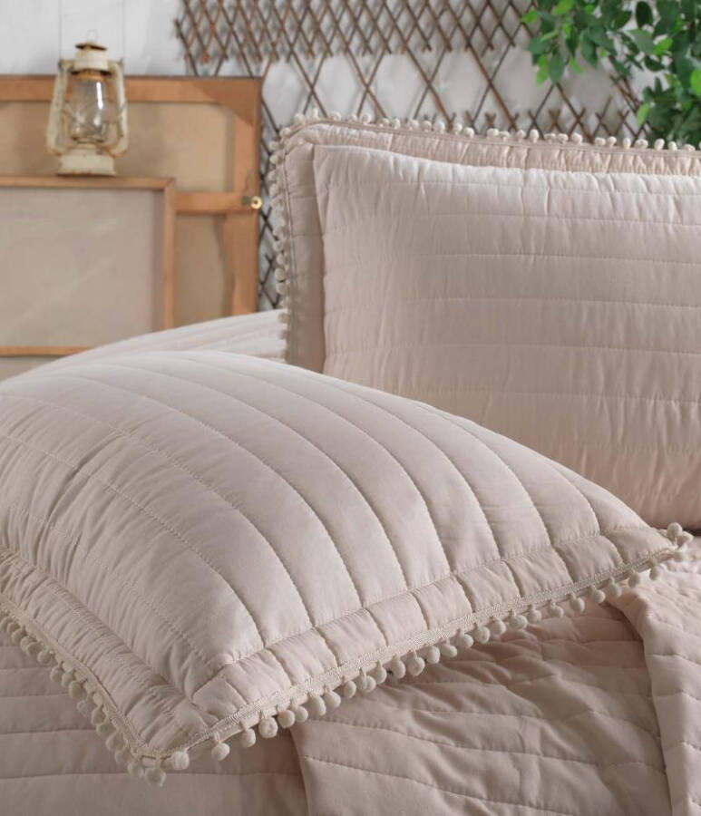 Clasy Double Bedspread Pedra V1 Beige - 4