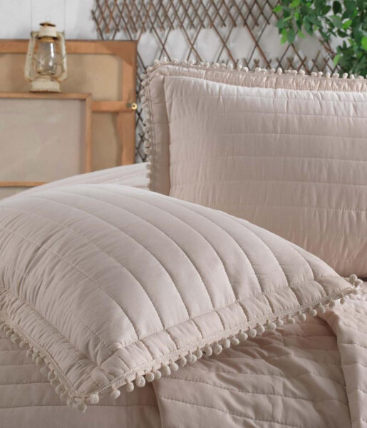 Clasy Double Bedspread Pedra V1 Beige - 2