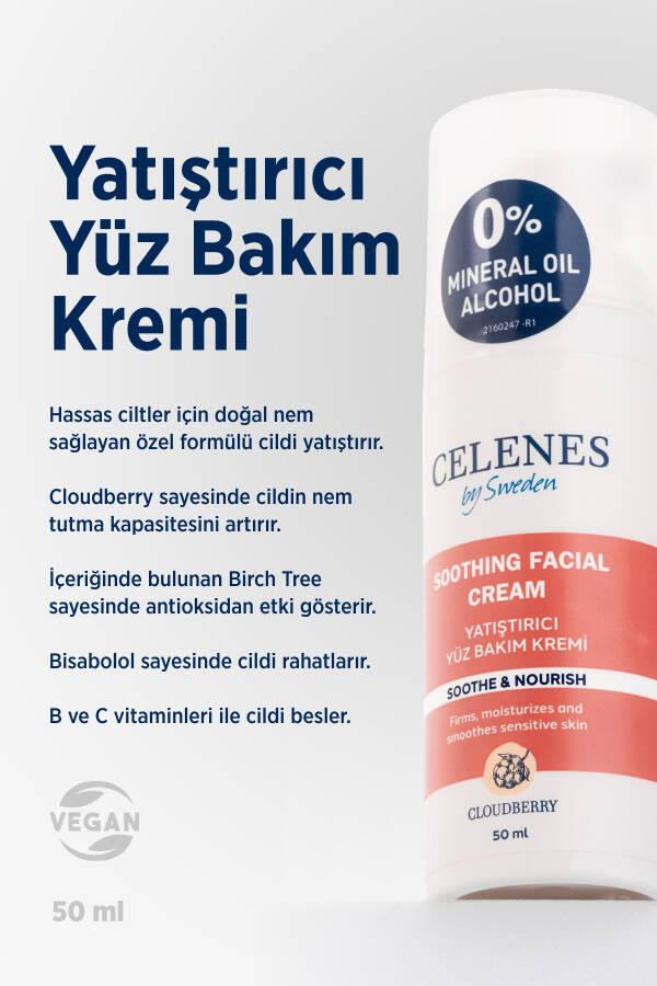 Cloudberry Tinchlantiruvchi Yuz Kremi 50ml Quru/sezgir - 2