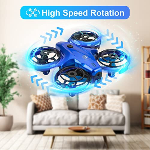 Çocuklar İçin Drone, ACIXX RC Mini Drone Çocuklar ve Başlangıç Seviyesi İçin, Başsız Modlu RC Quadcopter, 3D Çevirmeli Küçük Helikopter, Otomatik Havada Asılı Kalma, Çocuklar İçin Harika Doğum Günü ve Noel Hediyesi - 6