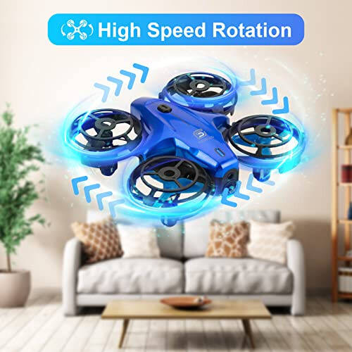 Çocuklar İçin Drone, ACIXX RC Mini Drone Çocuklar ve Başlangıç Seviyesi İçin, Başsız Modlu RC Quadcopter, 3D Çevirmeli Küçük Helikopter, Otomatik Havada Asılı Kalma, Çocuklar İçin Harika Doğum Günü ve Noel Hediyesi - 6