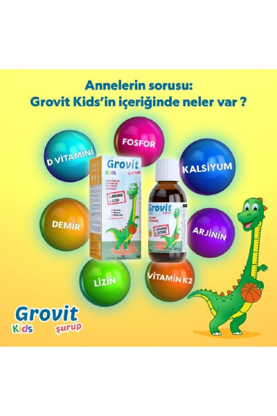 Çocuklar İçin Multivitamin Şurubu 150 Ml Boy Uzamasına Yardımcı Ve İştah Düzenleyici - 19