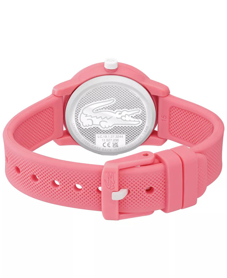 Çocuklar L.12.12 Pembe Silikon Kayışlı Saat 32mm Pembe - 3