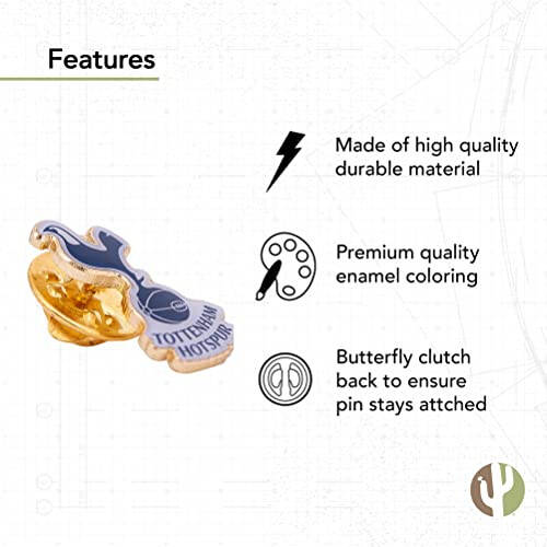 Çöl Kaktüsü Tottenham Hotspur Yaka İğnesi Futbol Futbol Spurs Logosu Mineli Metalden Yapılmış (İğne 1) - 3