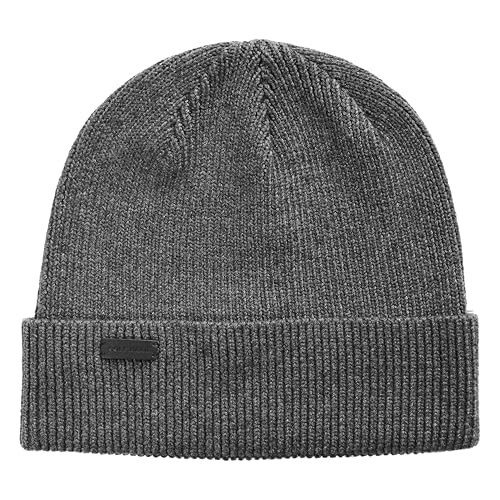 Cole Haan Heritage Rib Cuff Beanie - Erkaklar uchun issiq trikotaj qishki Beanie - kundalik kiyim uchun mos keladigan klassik qavariq dizayni - 3