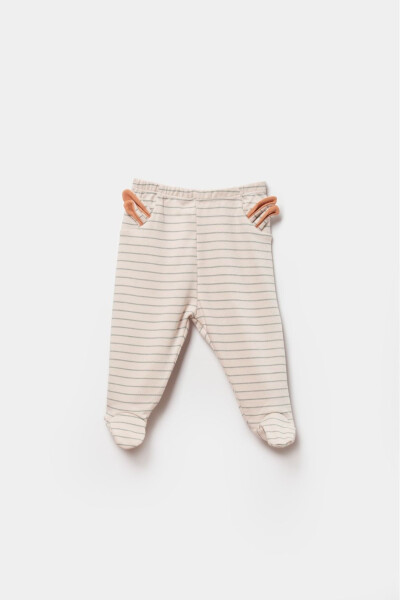 Coll Lines Bunny Baby Pants with Booties - 1