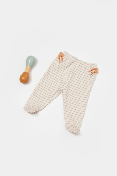 Coll Lines Bunny Baby Pants with Booties - 2