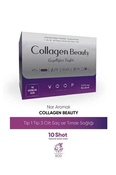 Collagen Beauty High Bioactive Hydrolyzed Collagen 100% Pure and Natural - 10 Tubes - 4