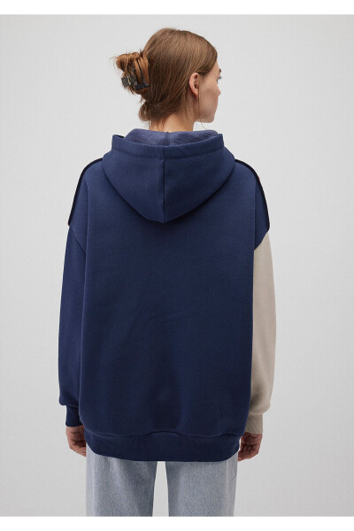 Color Block Hooded Sweatshirt 1s10170-70399 - 22