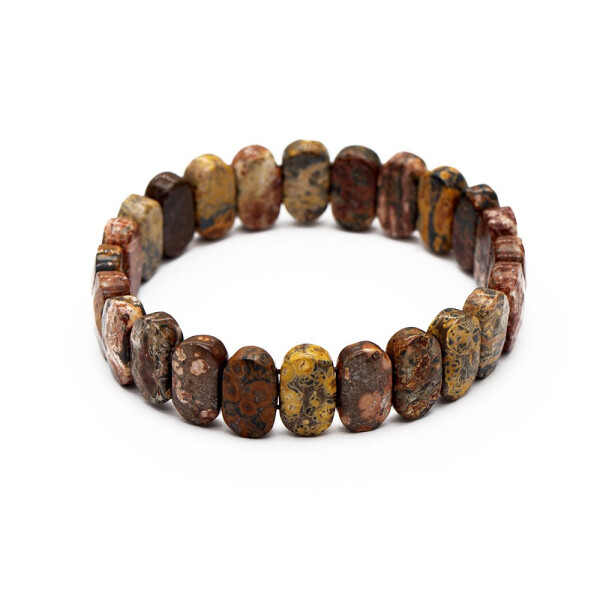 Colored Jasper Natural Stone Rolex Women's Bracelet - 15