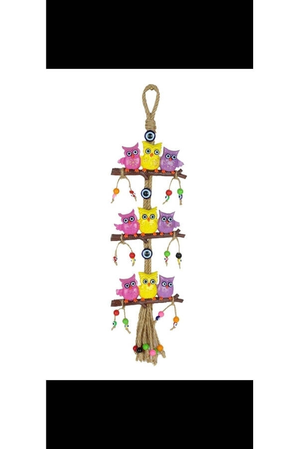 Colorful Owl Wall Decoration, Decorative Garden Balcony Ornament - 10