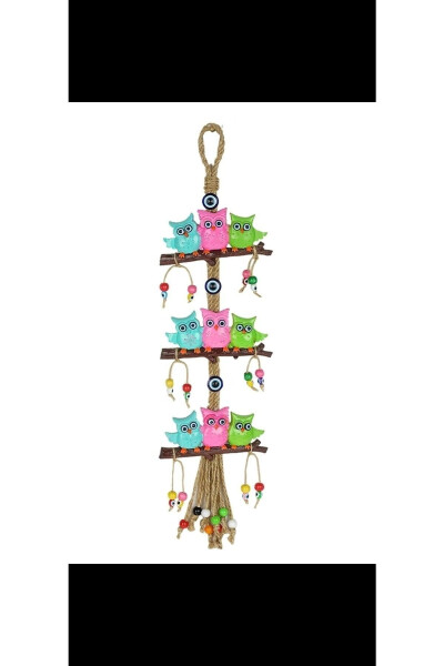 Colorful Owl Wall Decoration, Decorative Garden Balcony Ornament - 8