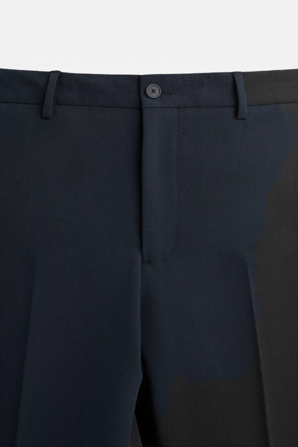 COMFORTABLE CLASSIC PANTS Blueish Green Black NAVY - 7