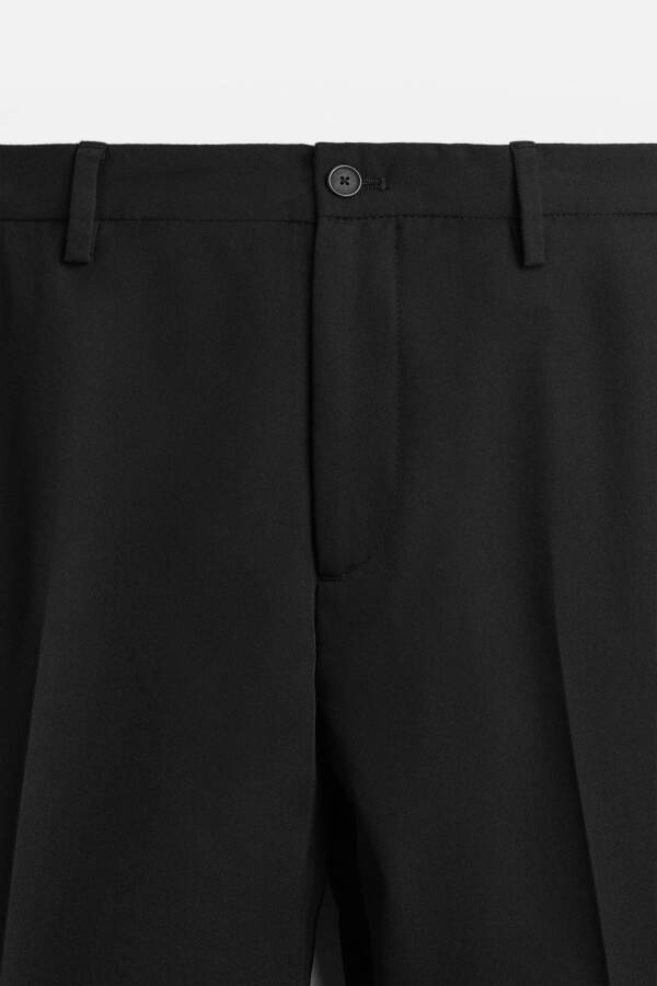 COMFORTABLE CLASSIC TROUSERS Blueish Green Black - 7