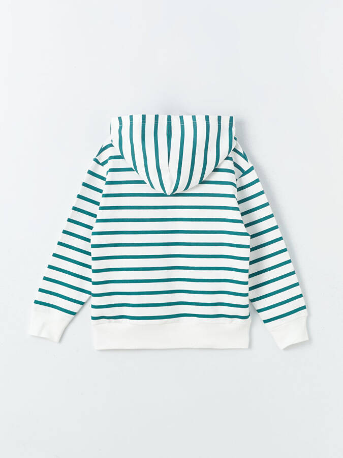 Comfortable Fit Striped Boys Hoodie - 3