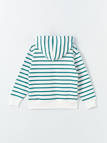 Comfortable Fit Striped Boys Hoodie - 7