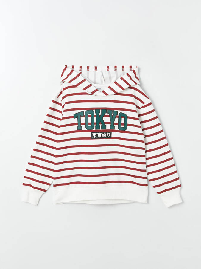 Comfortable Fit Striped Boys Hoodie - 5