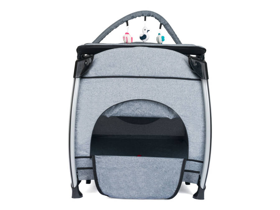 Comfymax Power Park Playpen Bed 70x110 - Steel Grey - 8