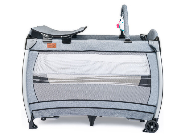 Comfymax Power Park Playpen Bed 70x110 - Steel Grey - 3