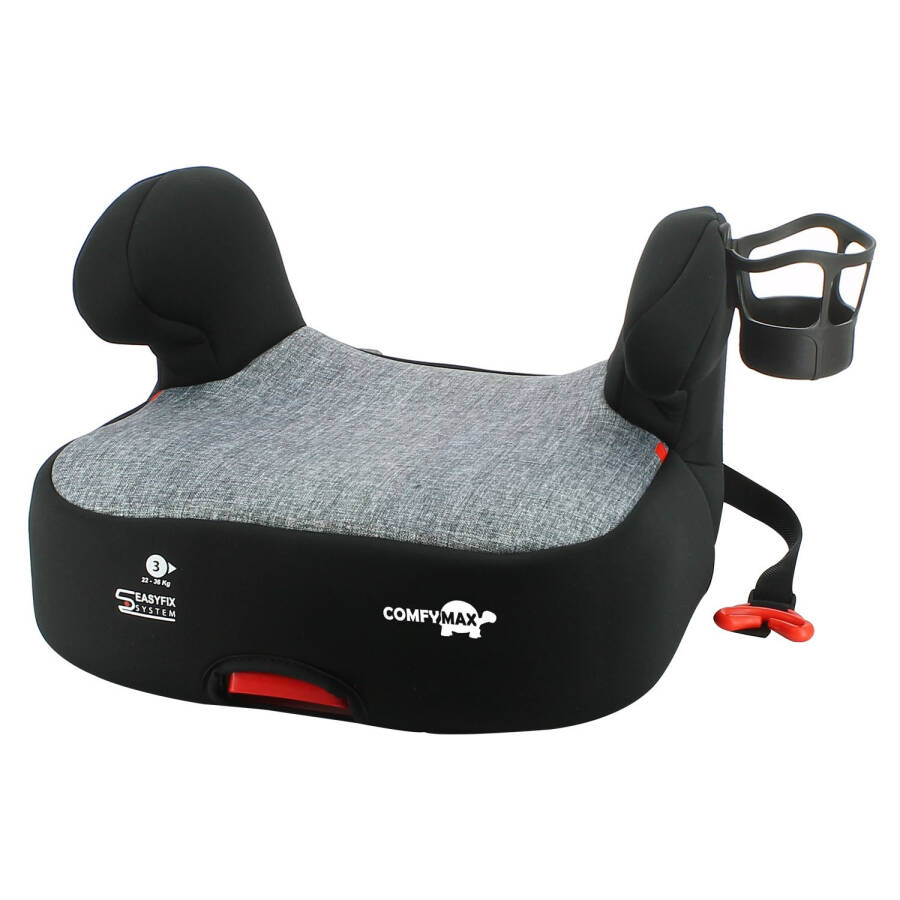 Comfymax SilverTech Isofix Booster Seat 15-36kg + Cup Holder - 3