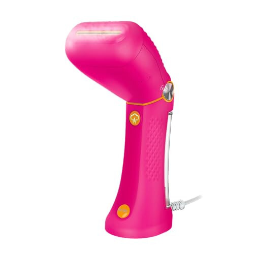 Conair Handheld Garment Steamer for Clothes - Power Steam: Small Size, Big Power - Great for Home, Office, or Travel with Dual Voltage for Worldwide Use, Pink - 8