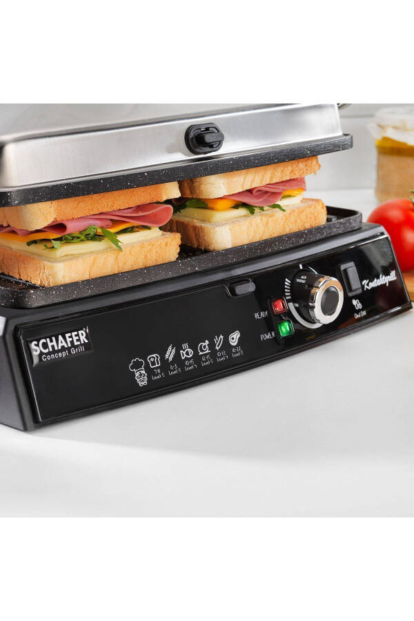 Concept Grill Tost Makinesi - İnox - 3