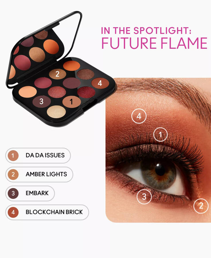 Connect In Colour Eye Shadow Palette - Future Flame - 1