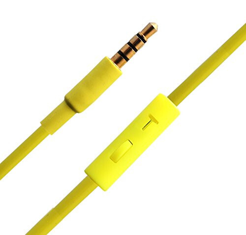 Connectland Kulak Üstü 3.5mm Kablolu Kulaklık, Mikrofon Hafif Ayarlanabilir Baş Bandı Çocuklar, Gençler, Yetişkinler İçin. iPhone iPad Tablet, Sarı CL-AUD63033 - 4