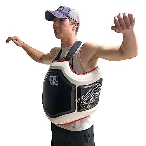 Contender Fight Sports Heavy Hitter Boxing Body Protector PBP Black/White - 6